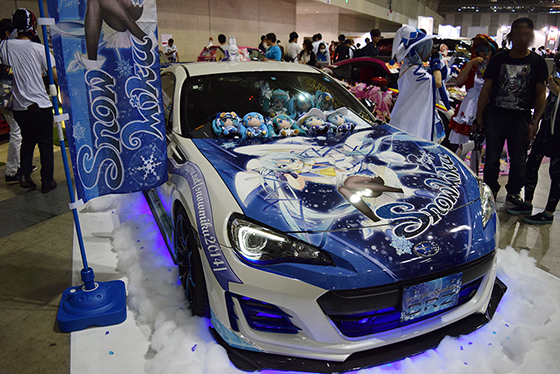 画像:雪ミク痛車